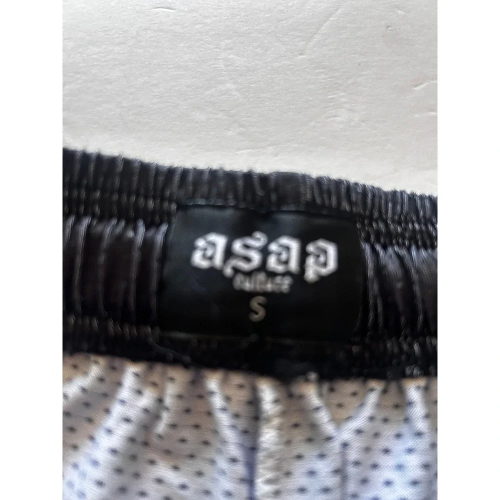ASAP Worldwide Kids Mesh Basketball Shorts Black SF Praying Hands Graphic Small